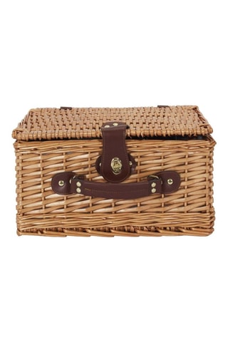Panier pique-nique isotherme avec vaisselle - 4 personnes - Modèle aléatoire