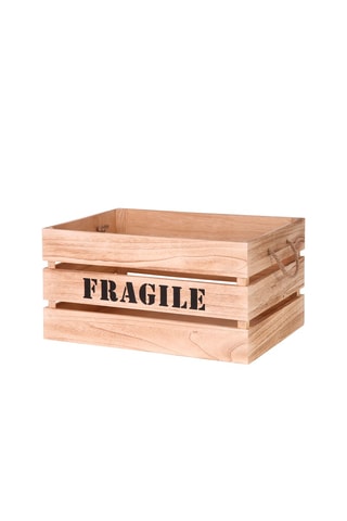 2 cagettes en bois - 48 cm et 53,5 cm - Naturel