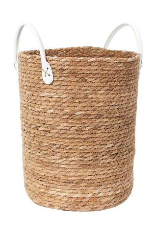 3 paniers de rangement - 36, 25,5 et 30 cm - Naturel et blanc