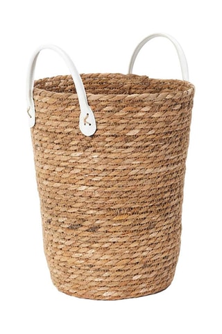 3 paniers de rangement - 36, 25,5 et 30 cm - Naturel et blanc