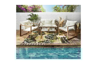 Conjunto de jardim Cagliari 4 lugares