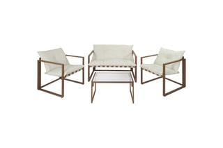 Conjunto de jardim Cagliari 4 lugares