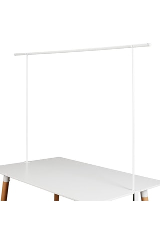 Barre de décoration de table ajustable - Blanc - 139 à 250 cm