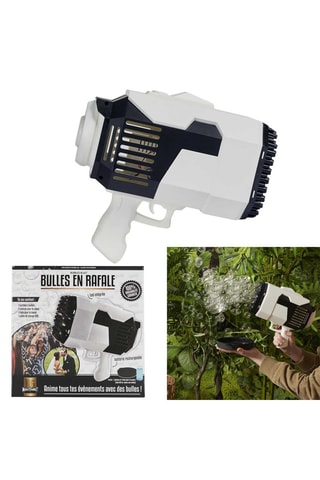 Pistolet à bulles - Blanc et noir