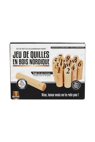 Jeu de quilles nordique en bois - A partir de 18 ans