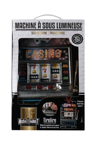 Tirelire machine à sous Noir et rouge