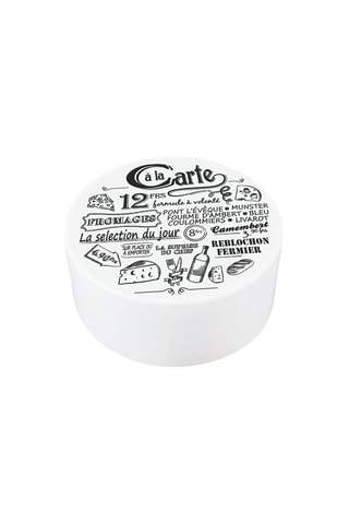 Boîte à camembert en céramique - 13 cm - Modèle aléatoire