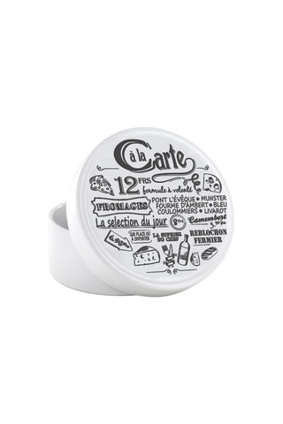 Boîte à camembert en céramique - 13 cm - Modèle aléatoire