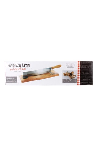 Trancheuse à pain en bois et acier inoxydable