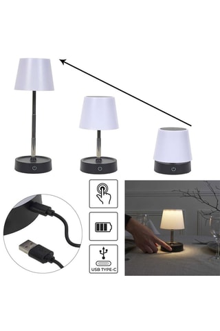 Lampe télescopique à poser LED - Blanc