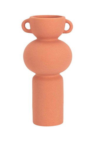 Vase en céramique Arty - 11,5 x 25,5 cm - Terracotta