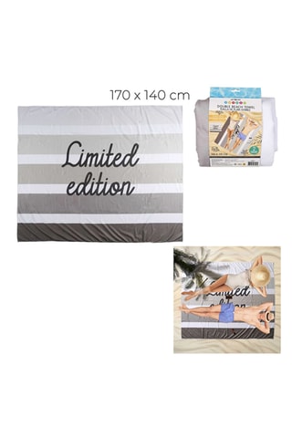 Drap de plage double - 170 x 140 cm - Modèle aléatoire