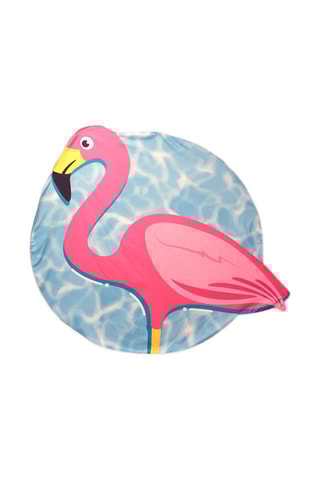 Drap de plage Flamand - Rose et bleu - 150 x 150 cm