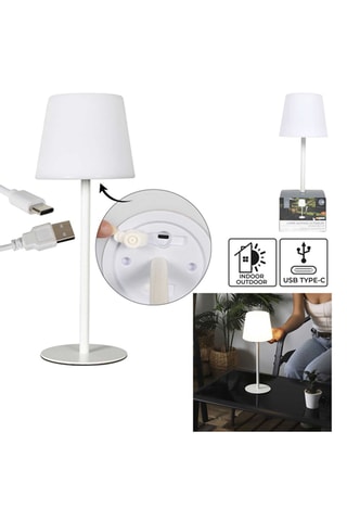Lampe de table rechargeable USB - Blanc