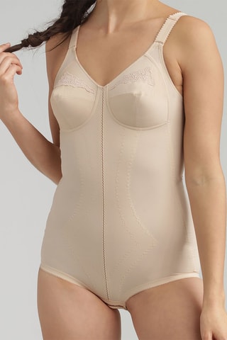 Afslankende Bodysuit Incroyable c'est une Gaine  Beige