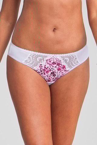Slip Flower Elegance Wit en Fuchsia