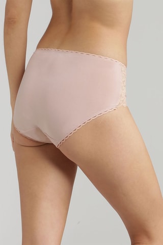 Slip Cœur Croisé Féminin - Beige -  