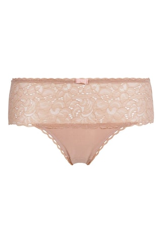 Slip Cœur Croisé Féminin - Beige -  