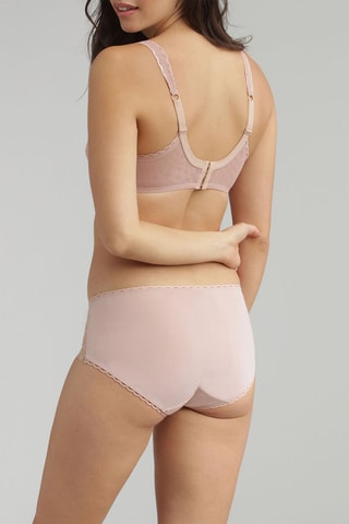 Slip Cœur Croisé Féminin - Beige -  