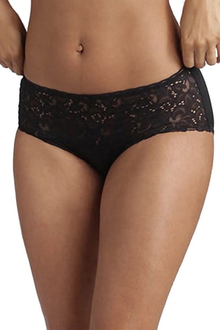 Slip Coeur Croisé Féminin Zwart