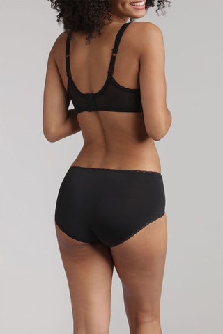 Slip Coeur Croisé Féminin Zwart