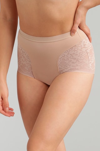 Slip Hoge Taille Expert In Silhouette - Beige