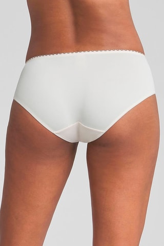 Slip Flower Elegance - Wit en Bordeauxrood -  