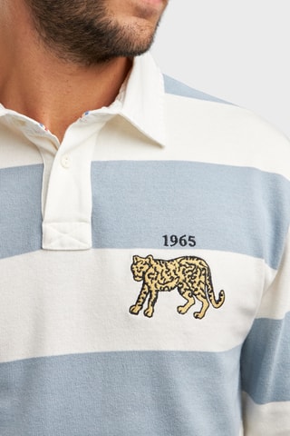 Polo Regular Fit - Blauw en Wit
