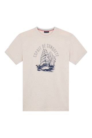 Biologisch Katoenen T-shirt - Beige
