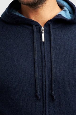 Wollen en Kasjmier Sweater - Donkerblauw