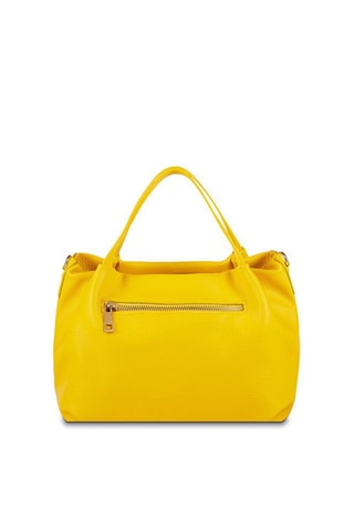 Sac à main en cuir Allegra - Jaune