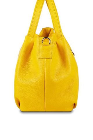 Sac à main en cuir Allegra - Jaune