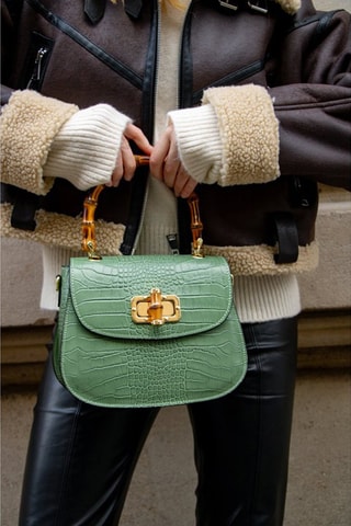Sac à main en cuir Elia - Vert