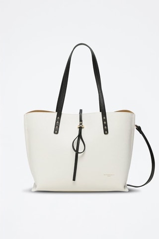 Mala shopper em couro Maina - Branco