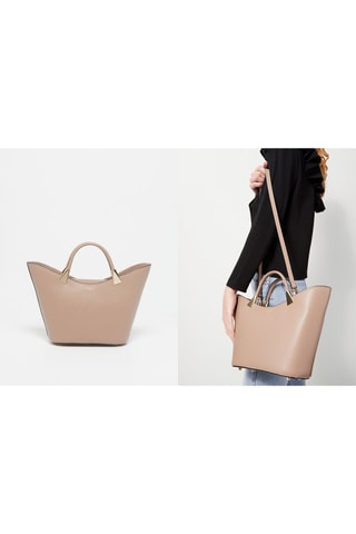 Sac à main en cuir Lety - Rose