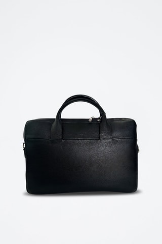Porte-documents en cuir Alberto - Noir