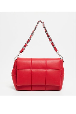 Mala a tiracolo de couro Mini Alaba - Vermelho
