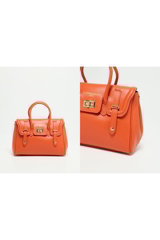 Sac à main en cuir Ondine - Orange