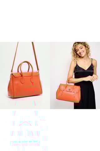 Sac à main en cuir Ondine - Orange