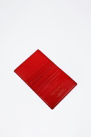 Porte-cartes en cuir Salma - Rouge