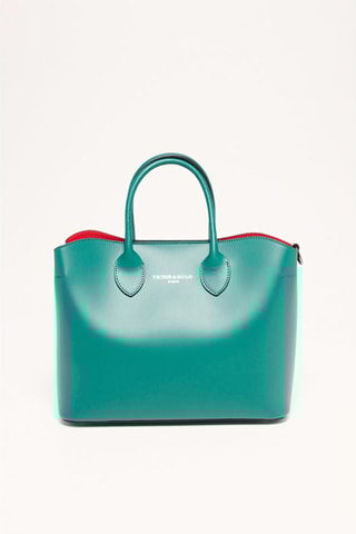 Sac à main en cuir Nisa - Vert