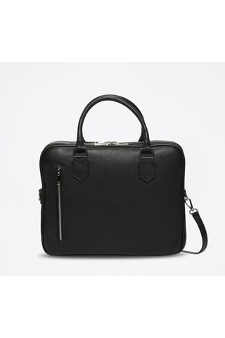 Sacoche en cuir Elio  - Noir
