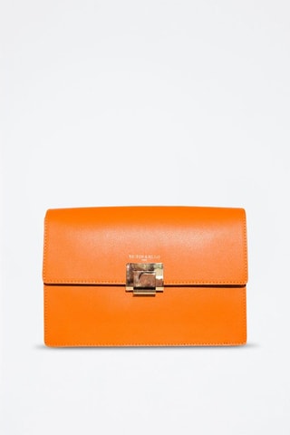 Sac bandoulière en cuir Nilya - Orange