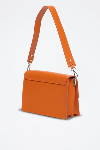 Sac bandoulière en cuir Nilya - Orange