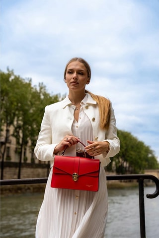 Sac à main en cuir Phoenix - Rouge