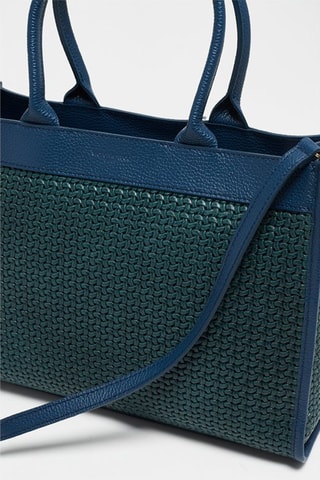 Sac à main en cuir Nina - Bleu