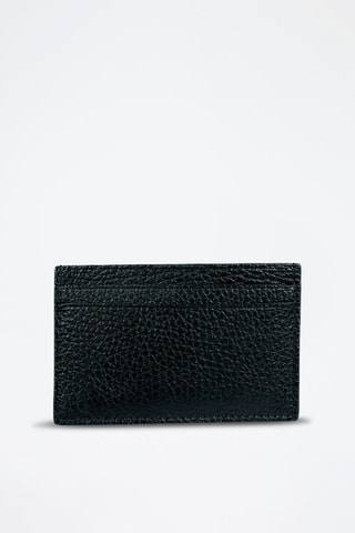 Porte-cartes en cuir Ania - Noir