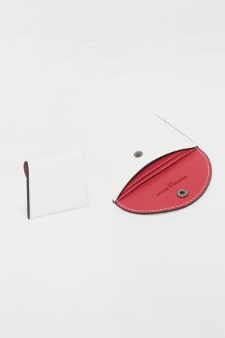 Porte-cartes en cuir Alina - Blanc