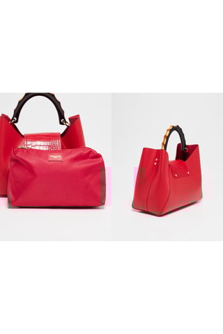 Sac à main en cuir Ana - Rouge