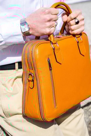 Sacoche en cuir Elio - Marron